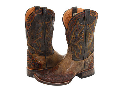 Come calzano le Stetson Tooled Square Toe Wing Tip Boot