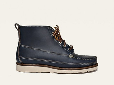 Oak Street Bootmakers Navy Vibram Sole Camp Boot sizing & fit