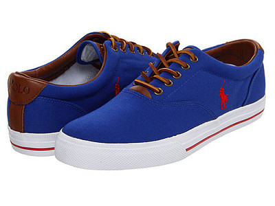 Guia de tamanho do Polo Ralph Lauren Vaughn Canvas/Leather