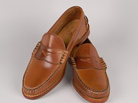 Rancourt Beefroll Penny Loafers Shell Cordovan